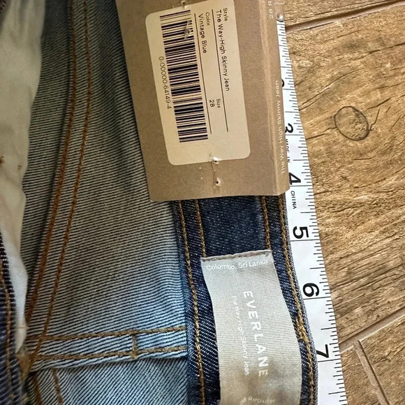 EVERLANE The Way High Skinny Jean vintage blue NWT 28 - Picture 5 of 8
